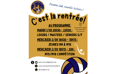 C'est la rentrée!